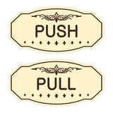 Victorian Push Pull Sign Set