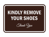 Signs ByLITA Classic Framed Kindly Remove Your Shoes