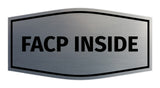 Signs ByLITA Fancy FACP Inside Sign with Adhesive Tape, Mounts On Any Surface, Weather Resistant, Indoor/Outdoor Use