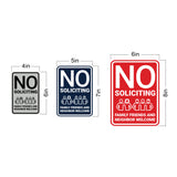Portrait Round No Soliciting Family Friends and Neighbor Welcome Wall or Door Sign