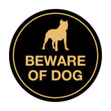Signs ByLITA Circle Beware Of Dog Sign