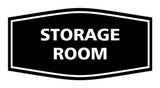 Black Signs ByLITA Fancy Storage Room Sign