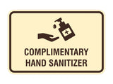 Classic Frame Complimentary Hand Sanitizer Sign