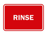 Signs ByLITA Classic Framed Rinse Sign