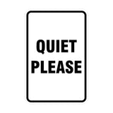 Portrait Round Quiet Please Sign