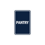 Portrait Round Pantry Sign
