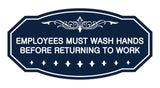 Victorian Employees Must Wash Hands Before Returning To Work Sign
