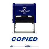 Copied By Date Self Inking Rubber Stamp