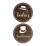 Signs ByLITA Circle Ladies and Gentlemen Sign Set