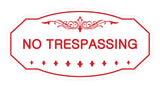 Victorian No Trespassing Sign