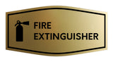 Signs ByLITA Fancy Fire Extinguisher Sign with Adhesive Tape, Mounts On Any Surface, Weather Resistant, Indoor/Outdoor Use