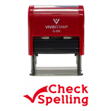 CHECK SPELLING Teacher Self Inking Rubber Stamp