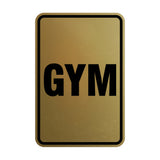 Portrait Round Gym Sign