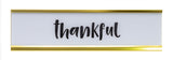 Signs ByLITA Thankful Nameplate Desk Sign