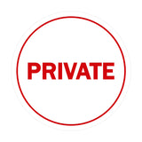 Signs ByLITA Circle Private Sign