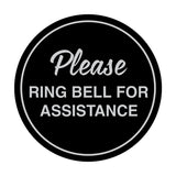 Signs ByLITA Circle Please Ring Bell For Assistance Sign