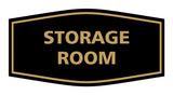 Black / Gold Signs ByLITA Fancy Storage Room Sign