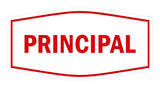 Signs ByLITA Fancy Principal Sign with Adhesive Tape, Mounts On Any Surface, Weather Resistant, Indoor/Outdoor Use