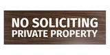 Signs ByLITA Basic No Soliciting Private Property Sign