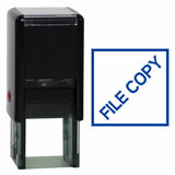 Blue Square FILE COPY Self Inking Rubber Stamp
