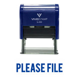 Please File Self Inking Rubber Stamp