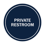 Signs ByLITA Circle Private Restroom Sign