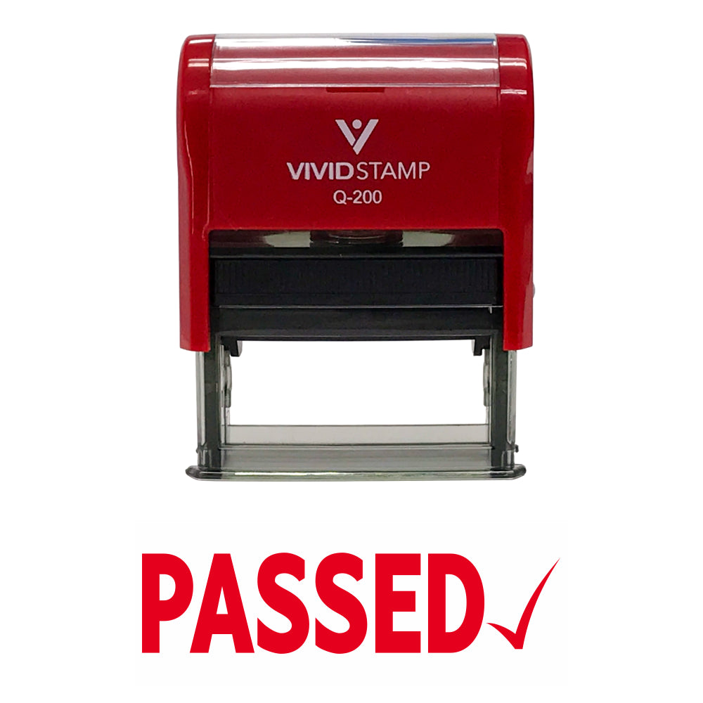 Passed Self Inking Rubber Stamp