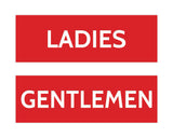 Signs ByLITA Basic Ladies and Gentlemen Sign Set