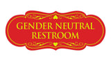 Signs ByLITA Designer Gender Neutral Restroom Sign