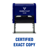CERTIFIED EXACT COPY Self Inking Rubber Stamp
