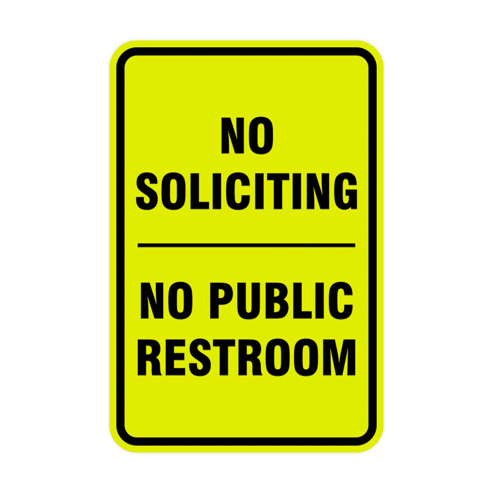 Portrait Round No Soliciting No Public Restroom Sign – All Quality portrait-round-no-soliciting-no-public-restroom-sign-all-quality