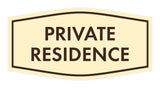 Fancy Private Residence Wall or Door Sign