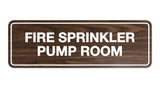 Signs ByLITA Standard Fire Sprinkler Pump Room Sign