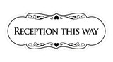 Signs ByLITA Designer Reception This Way Sign