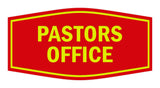 Signs ByLITA Fancy Pastors Office Sign with Adhesive Tape, Mounts On Any Surface, Weather Resistant, Indoor/Outdoor Use