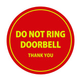 Signs ByLITA Circle Do Not Ring Doorbell Sign