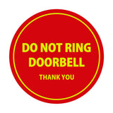 Signs ByLITA Circle Do Not Ring Doorbell Sign