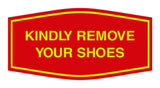 Signs ByLITA Fancy Kindly Remove Your Shoes Sign