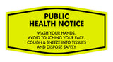 Fancy Public Health Notice Please Wash Your Hands Sign