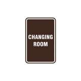 Portrait Round Changing Room Sign