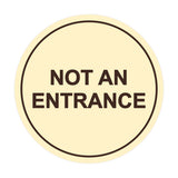 Signs ByLITA Circle Not An Entrance Sign