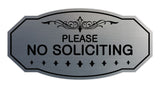 Signs ByLITA Victorian Please No Soliciting Sign