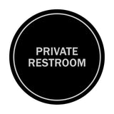 Signs ByLITA Circle Private Restroom Sign