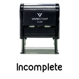 INCOMPLETE Teacher Self Inking Rubber Stamp