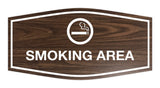 Signs ByLITA Fancy Smoking Area Sign