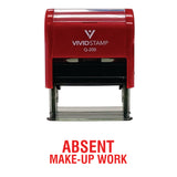 ABSENT Make-up Work Teacher Self Inking Rubber Stamp