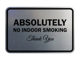 Signs ByLITA Classic Framed Absolutely No Indoor Smoking Thank You Sign