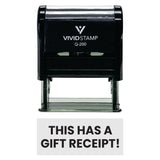 Black THIS HAS A GIFT RECEIPT! Self-Inking Office Rubber Stamp
