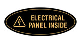 Oval Electrical Panel Inside Sign