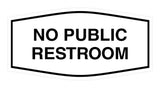 Signs ByLITA Fancy No Public Restroom Sign